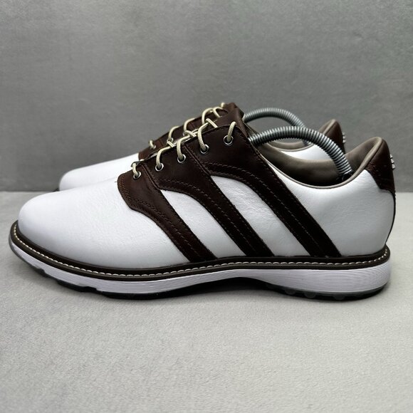 adidas‎ MC-Z Traxion Mens Size 11 Golf Shoes White Leather Spikeless NEW main image 10